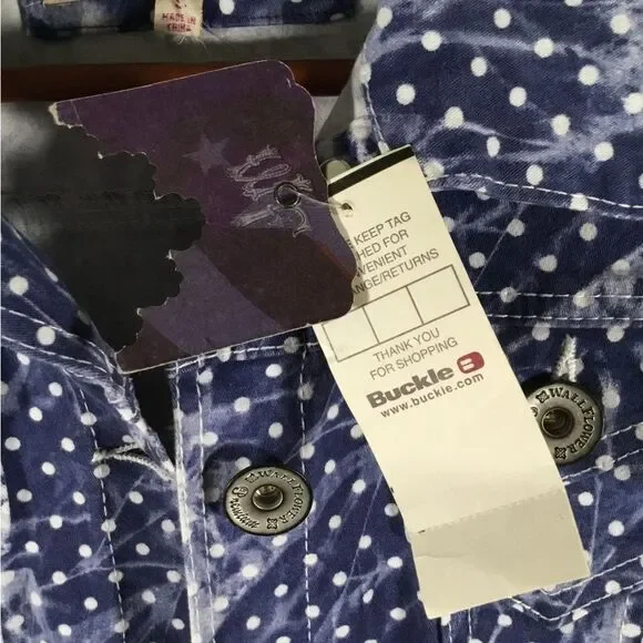 Wallflower crop denim jacket size small NWT - Picture 5 of 11